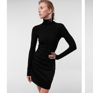 Express Denim Corset Skirt